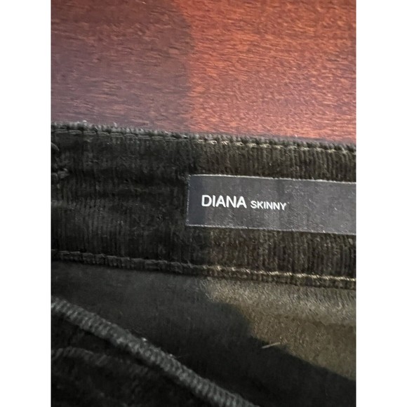 KUT From The Kloth Corduroy Pants Diana Skinny Size 8 Black GUC - Picture 6 of 10